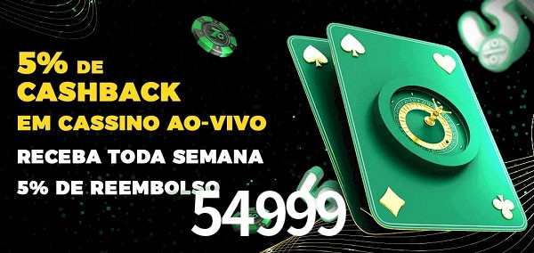 Promoções do cassino ao Vivo 54999